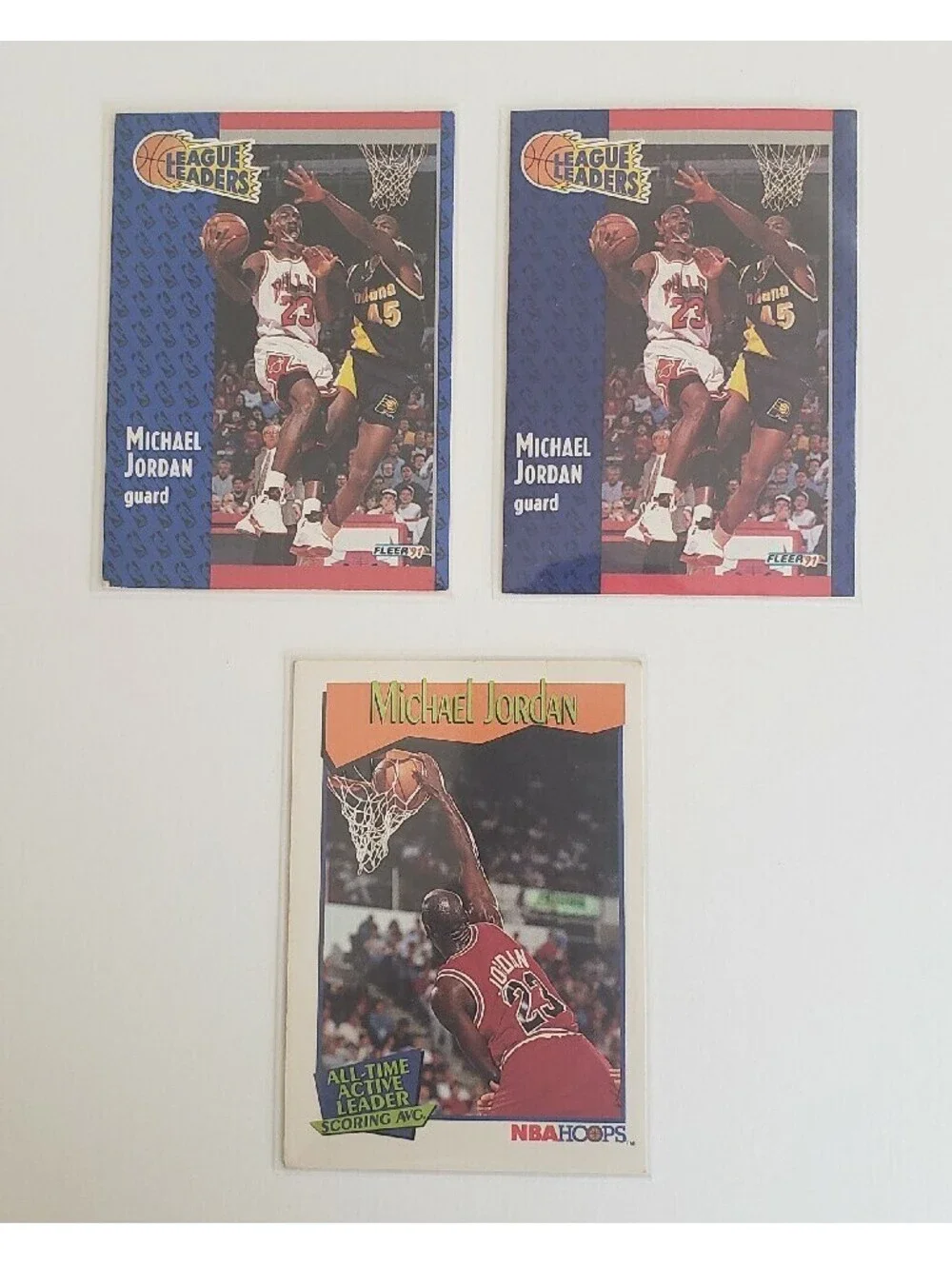 Michael Jordan Cards Trading Lot NBA 1990, 1991 MVP All-Star Chicago Bulls